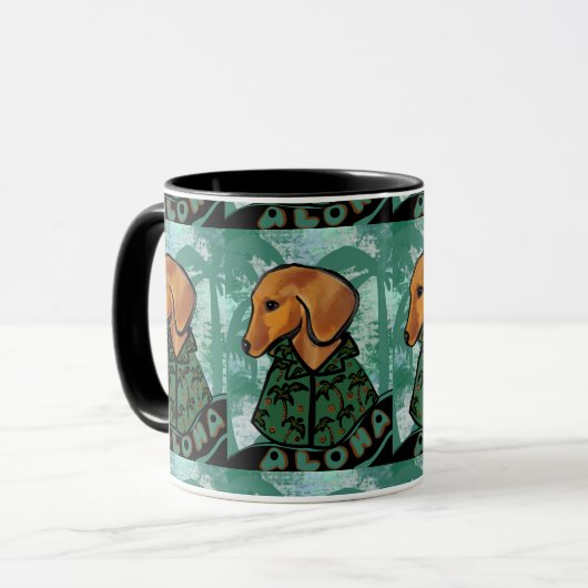 Dachshund Tasse (Vorderseite Links)