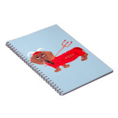 Dachshund Teufel Notizblock (Rechte Seite)