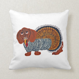 Dachshund Thanksgiving Truthahn Kissen