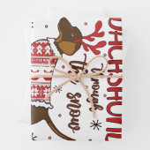 Dachshund Through The Snow Christmas Dog Lover Geschenkpapier Set (Beispiel)