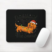 Dachshund Through The Snow Christmas Pajama Toddle Mousepad (Mit Mouse)