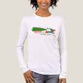 Dachshund Through The Snow Cute Christmas Dog Tri-Blend Shirt (Vorderseite)