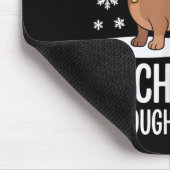 Dachshund Through The Snow Cute Reindeer Christmas Mousepad (Ecke)