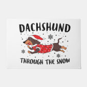 DACHSHUND THROUGH THE SNOW FUßMATTE (Vorderseite)