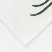 Dachshund Through The Snow Merry Christmas Dachshu Fleecedecke (Ecke)