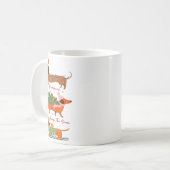 Dachshund Through The Snow Merry Christmas Dachshu Kaffeetasse (Vorderseite Links)