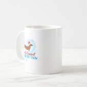 Dachshund Through The Snow Santa Dog Christmas Kaffeetasse (Vorderseite Links)