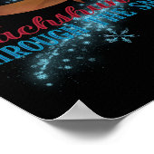 Dachshund Through The Snow Santa Dog Christmas T S Poster (Ecke)