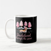 Dachshund Through The Snow Wiener Dog Christmas  Kaffeetasse (Links)