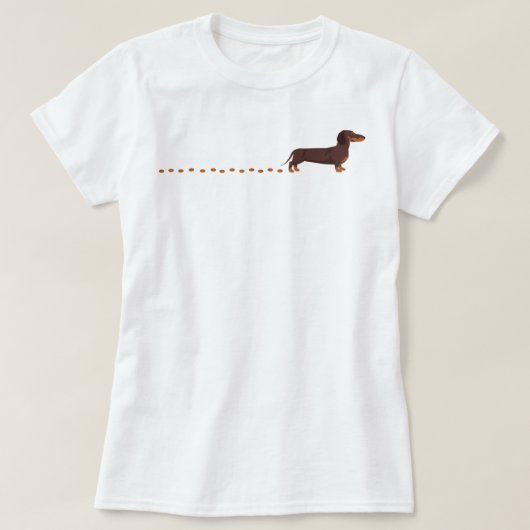 Dachshund Traces Dachshund Top T-Shirt (Design vorne)