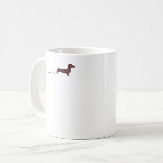 Dachshund Traces Dachshund Top T-Shirt Kaffeetasse (Vorderseite Links)