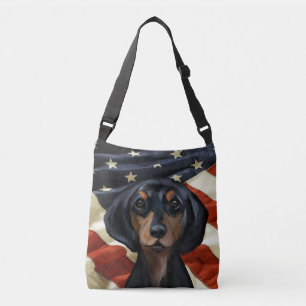 DACHSHUND TRAGETASCHEN MIT LANGEN TRÄGERN