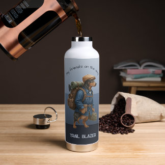 Dachshund Trail Blazer Hiker Drawstring Adventure Trinkflasche