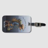 Dachshund Trail Blazer Hiker Personalized  Gepäckanhänger (Vorderseite (Horizontal))