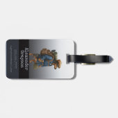 Dachshund Trail Blazer Hiker Personalized Luggage Gepäckanhänger (Rückseite horizontal)