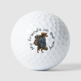 Dachshund Trail Blazer Wanderer Kordelzug Abenteue Golfball