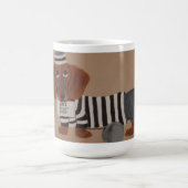 Dachshund Treat Thief Jailbird Kaffeetasse (Mittel)