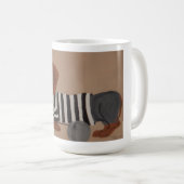 Dachshund Treat Thief Jailbird Kaffeetasse (VorderseiteRechts)