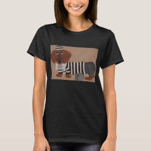 Dachshund-Treat-Verbrecher-Knastvogel T-Shirt