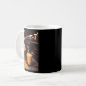 Dachshund trinkt Eiskaffee Lustiges Tier Meme Kaffeetasse (Vorderseite Links)