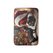 Dachshund und Weihnachtsmann  Badematte (Vorderseite Vertikal)