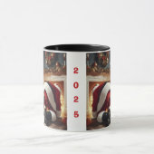 Dachshund und Weihnachtsmann Tasse (Zentrum)