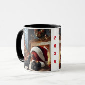 Dachshund und Weihnachtsmann Tasse (Vorderseite Links)