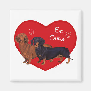 Dachshund Valentinstag Magnet