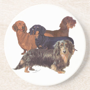 Dachshund-Varietäten Untersetzer