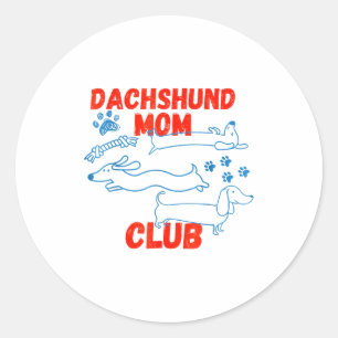 Dachshund-Vater-Club Das Leben ist besser mit Doxi Runder Aufkleber