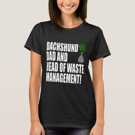 Dachshund-Vater Lustig T-Shirt (Vorderseite)