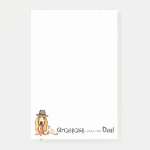 Dachshund-Vater Post-it Klebezettel