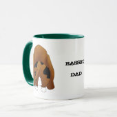 Dachshund-Vater-Tasse Tasse (Vorderseite Links)