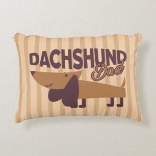 Dachshund-Vater-Wurfkissen Zierkissen