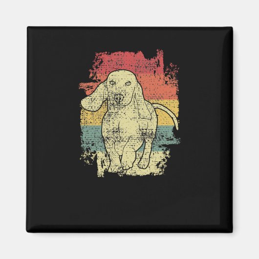 Dachshund Vintage Magnet (Vorne)