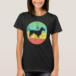 Dachshund Vintage Retro Dachshund Hund T-Shirt