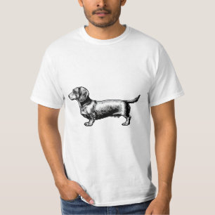 Dachshund-Vintage-Stichillustration T-Shirt