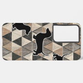 Dachshund Walking Samsung Galaxy Hülle (Linke Seite)