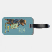 Dachshund-Wanderer-Personalisiert + Hallo, ich bin Gepäckanhänger (Rückseite horizontal)