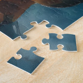 Dachshund-Wasserfarbenporträt Puzzle (Seite)