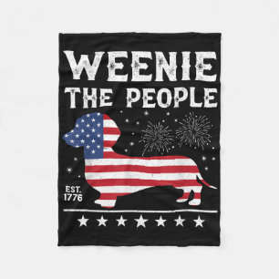 Dachshund Weenie The People Lustig Amerikanische F Fleecedecke
