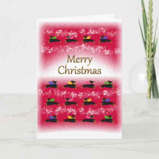 Dachshund Weihnachten (Vorderseite)