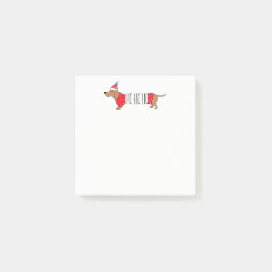 Dachshund Weihnachten 3" x 3" Post-it® Notizen