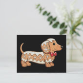 Dachshund Weihnachten Lebkuchen Weiner Hund  (Stehend Vorderseite)