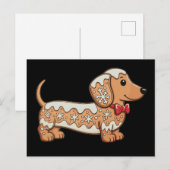 Dachshund Weihnachten Lebkuchen Weiner Hund  (Vorne/Hinten)