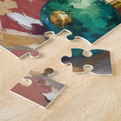 Dachshund-Weihnachtsbaum-Schmuck-Zerstörer-Hut Puzzle (Seite)