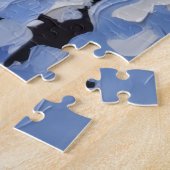 Dachshund Weihnachtsboot Urlaub Puzzle (Seite)
