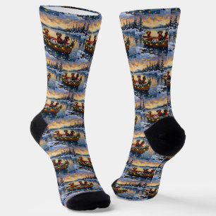 Dachshund Weihnachtsboot Urlaub Socken