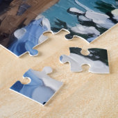 Dachshund-Weihnachtsleuchtturm-Feiertag Puzzle (Seite)