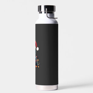Dachshund Weihnachtslichter Santa Hut Xmas Hunde L Trinkflasche